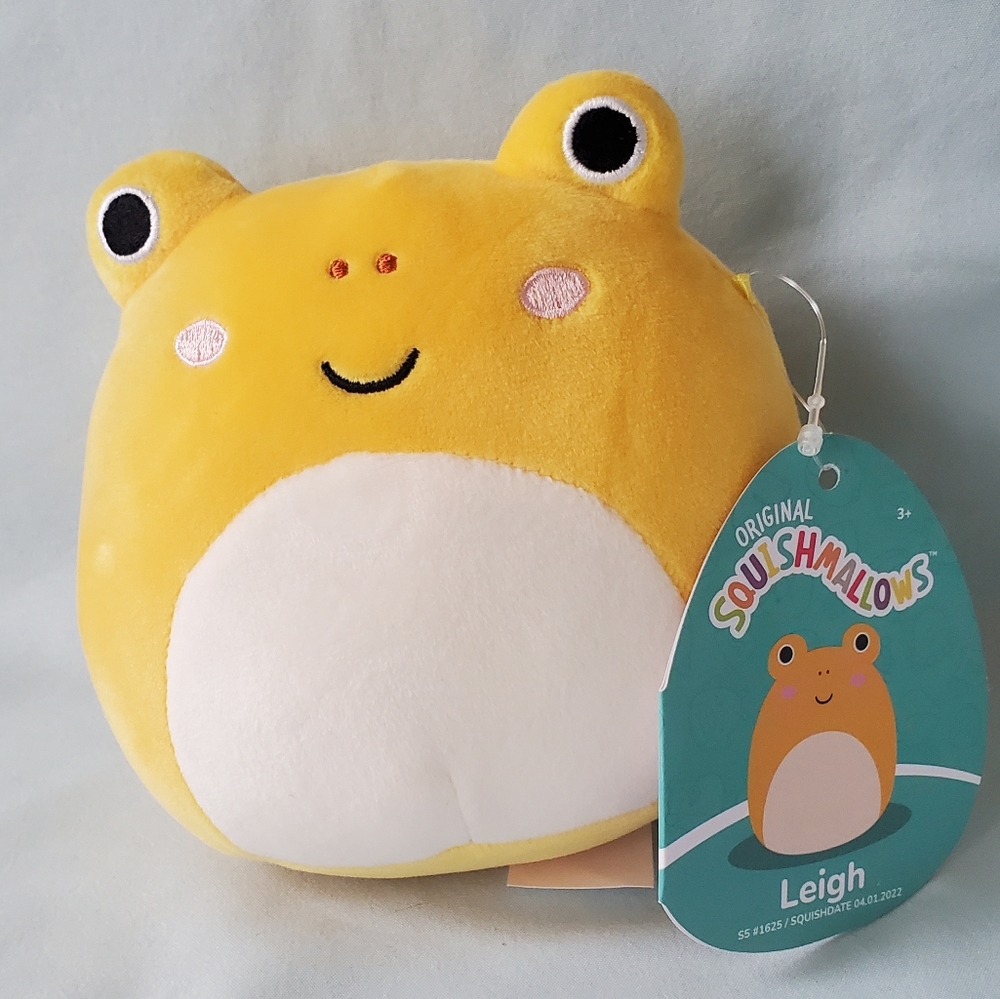 Squishmallows, Leigh The Yellow Toad, 5", NWT
